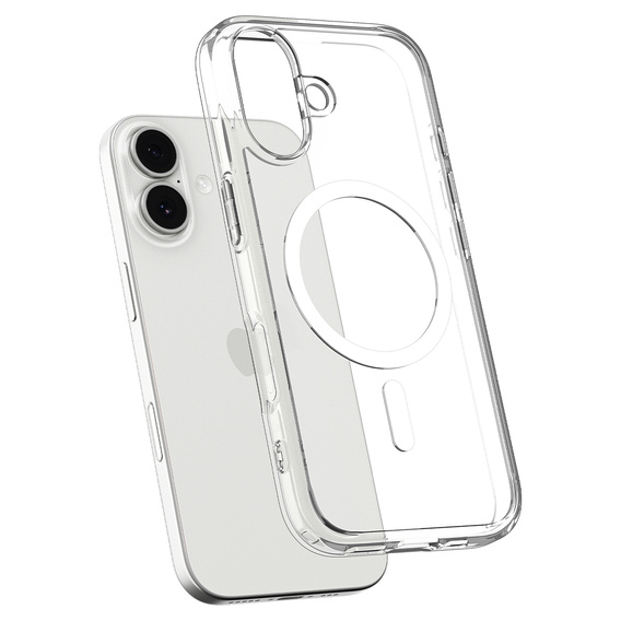 Etui Spigen do iPhone 17, Ultra Hybrid MagSafe, Clear/White