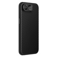Etui do iPhone 16e, pancerne Nillkin, Carboprof Case, do Magsafe, czarne