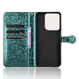Etui z klapką do Motorola Moto G86 Power 5G, Wallet Rhombus, zielone