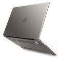 Etui do Macbook Air 13 A1466/A1369, Hard Case Obudowa, Pokrowiec Półprzezroczysty Szary
