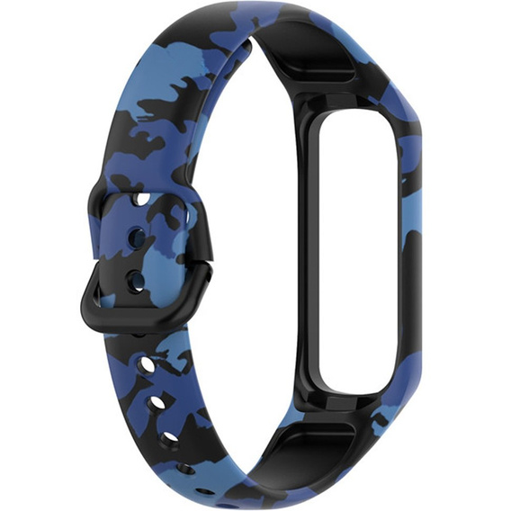 Pasek Silikonowy do Samsung Galaxy Fit 2 SM-R220, Camuflage Blue