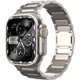 Bransoleta do Apple Watch 1/2/3/4/5/6/7/8/9/10/11/SE Ultra 1/2/3 42/44/45/46/49mm, Tytanowa