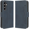 Etui z klapką do Samsung Galaxy S23 FE, Card Slot, niebieskie
