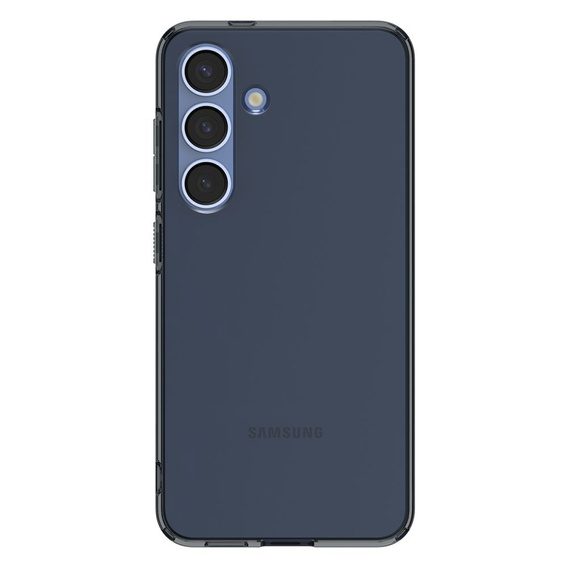 Etui Spigen do Galaxy S25, Liquid Crystal, przezroczyste czarne + Szkło Hartowane 9h