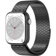 Stalowa Bransoleta do Apple Watch 1/2/3/4/5/6/7/8/9/10/11/SE Ultra 1/2/3 42/44/45/46/49mm, Czarna