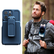 Pancerne Etui Belt Clip do iPhone 14 Pro, z klipsem, niebieskie