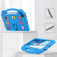Etui do iPad 11" 2025 A16 (11 gen.) / iPad 10.9" 2022 (10 gen.), Cute Patterns, z podstawką, Niebieskie