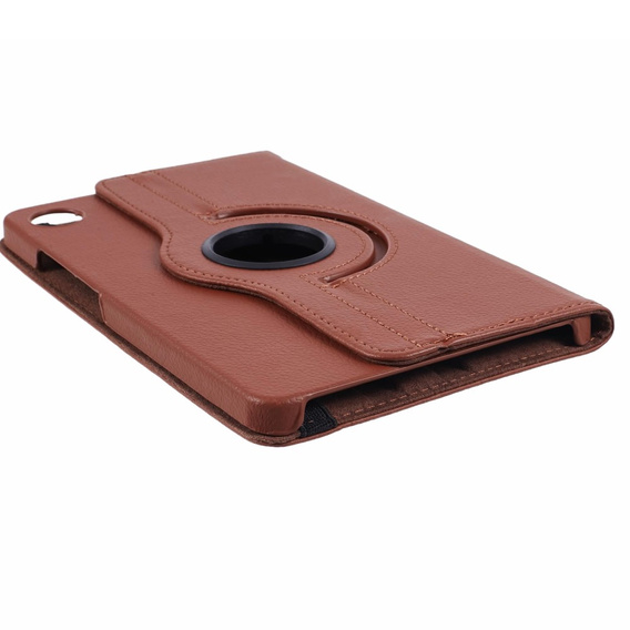 Etui do Samsung Galaxy Tab A9, Obrotowe 360, brązowe