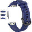 Pasek Silikonowy do Huawei Band 6 / Honor Band 6, Granatowy
