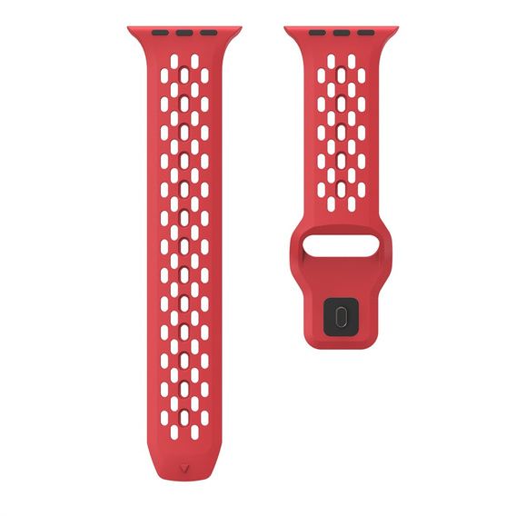 Pasek Silikonowy do Apple Watch 1/2/3/4/5/6/7/8/9/10/11/SE Ultra 1/2/3 42/44/45/46/49mm, Czerwony