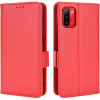 Etui z klapką do Ulefone Note 12P, Wallet Litchi Magnet, czerwone