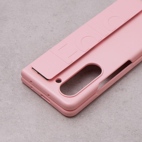 Etui do Samsung Galaxy Z Fold6 5G, z rączką, różowe