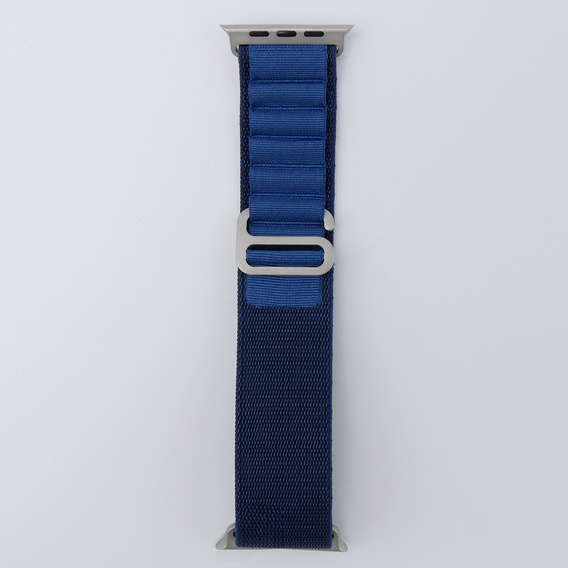 Pasek Nylonowy do Apple Watch 1/2/3/4/5/6/7/8/9/10/11/SE Ultra 1/2/3 42/44/45/46/49mm, Granatowy