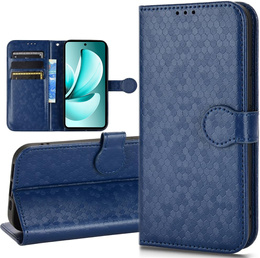 Etui z klapką do Realme C71, Wallet Rhombus, niebieskie