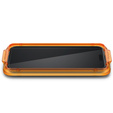 Szkło Hartowane z ramką do montażu SPIGEN Alm Glass FC do iPhone 15 Pro Max, Czarne (2 sztuki)