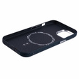 Etui do iPhone 14, Carbon Fiber MagSafe, czarne / niebieskie