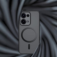 Etui do Oppo Reno 13, do MagSafe, ERBORD Matt Case, czarny