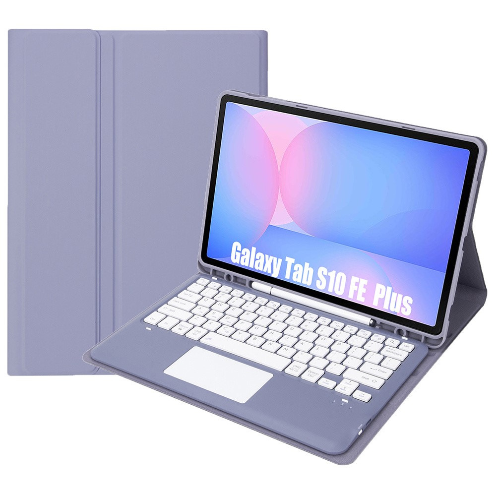Etui z klawiaturą Bluetooth na Galaxy Tab S10 FE+ w kolorze fioletowym