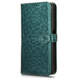 Etui z klapką do Realme 12, Wallet Rhombus, zielone