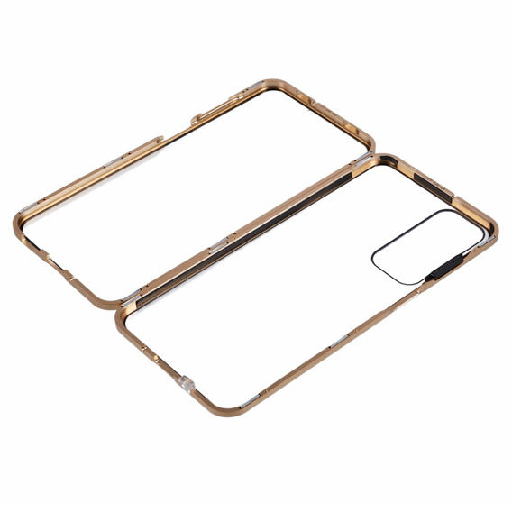 Etui do Samsung Galaxy A16 / A16 5G, Magnetic Dual Glass, złote
