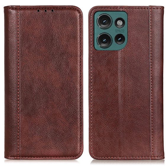 Etui do Motorola Edge 50 Neo 5G / Thinkphone 25 5G z funkcją podstawki – brązowe