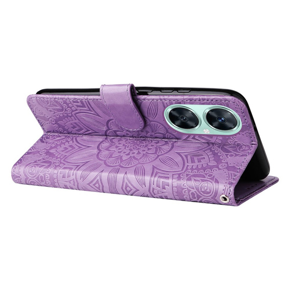 Etui do Huawei Nova 11i, Kwiaty, fioletowe