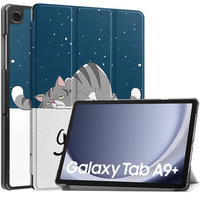 Etui do Samsung Galaxy Tab A9+, Smartcase, sleeping cat