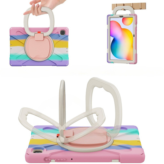 Etui dziecięce do Samsung Galaxy Tab S6 Lite 10.4" 2020/2022/2024, pancerne dla dziecka, kolorowe