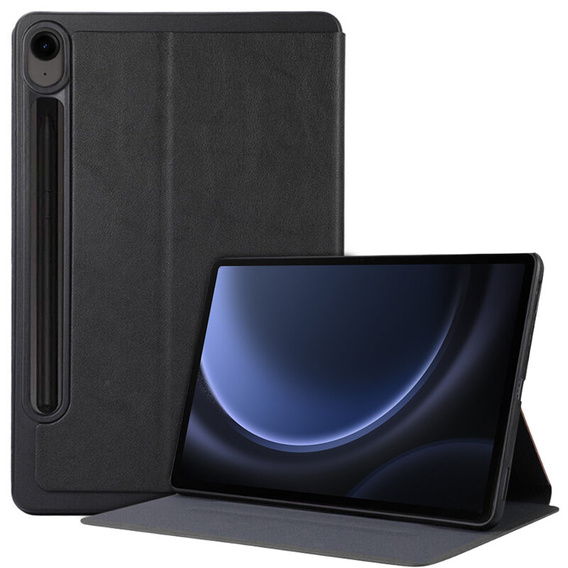 Etui do Samsung Galaxy Tab S9 FE, Smartcase z miejscem na rysik, czarne