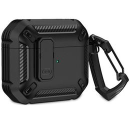 Etui X-Carbon na Słuchawki Apple Airpods Pro 1 / 2, Black