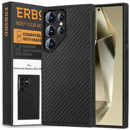 Etui do Samsung Galaxy S24 Ultra, ERBORD KevlarGuard do MagSafe, czarne
