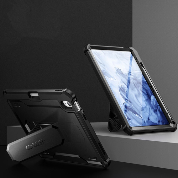 Etui Tech-Protect do iPad 11" 2025 A16 (11 gen.) / iPad 10.9" 2022 (10 gen.), Kevlar Pro, czarne