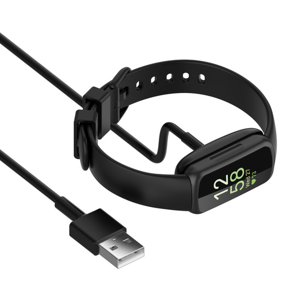 Kabel USB / Ładowarka do Fitbit Inspire 3, Czarna