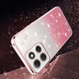 Etui do Motorola Moto G56 5G, Glitter Flower, różowe rose gold