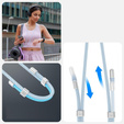 Smycz do telefonu Spigen Crossbody Strap + Wrist Strap + ConTag, niebieska