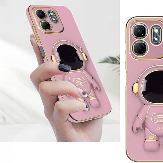 Etui do Infinix Hot 50i 4G, Astronaut, fioletowe