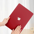 Etui do MacBook Air 13 A2337 M1 A2179 A1932, HardShell, czerwone