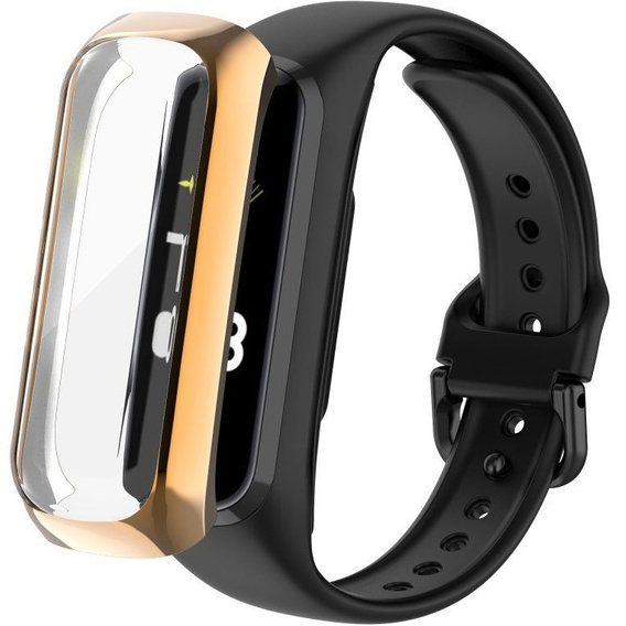 Etui z osłoną na ekran do Samsung Galaxy Fit 2 SM-R220, Różowe złoto