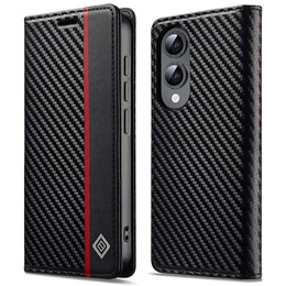 Etui z klapką do Samsung Galaxy S25 Edge, Carbon LC.IMEEKE, czarne