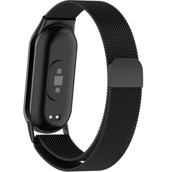 Pasek Bransoleta Milanese do Xiaomi Smart Band 10 / 9 / 8, Czarny