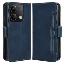 Etui z klapką do Xiaomi Redmi Note 13 5G, Card Slot, niebieskie