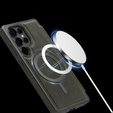Skórzane etui do Samsung Galaxy S25 Ultra z MagSafe i blokadą RFID – Tytanowe szare