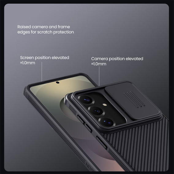 Etui do Samsung Galaxy S26, pancerne Nillkin, CamShield Pro, czarne