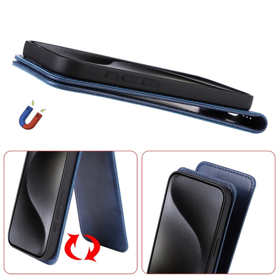 Etui z klapką do Xiaomi Poco M7 Pro 5G, Flip, czarne