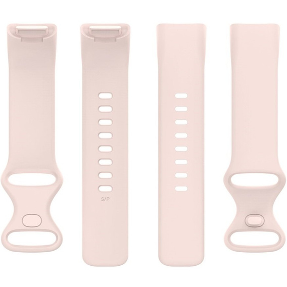Pasek silikonowy do Fitbit Charge 5, Różowy