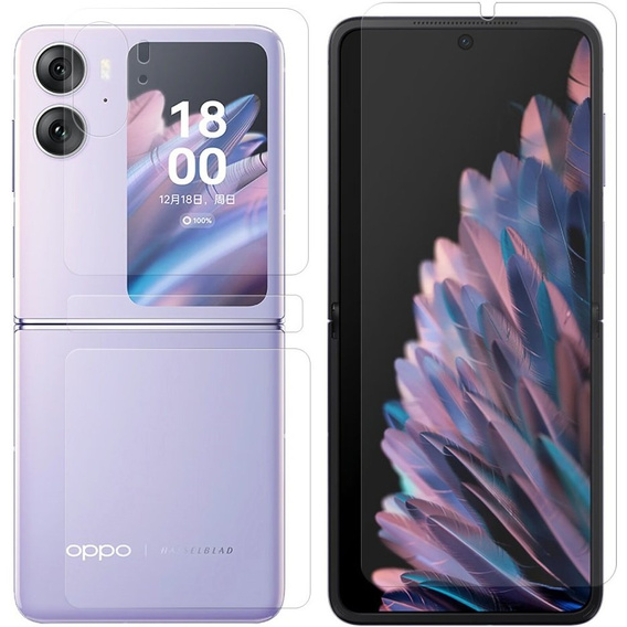 Folia ochronna na przód i tył do Oppo Find N2 Flip 5G