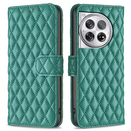 Etui z klapką do OnePlus 12 5G, Wallet, BINFEN COLOR, zielone