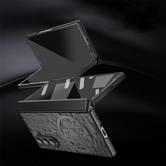 Etui do Samsung Galaxy Z Fold7 5G, Mechanical Legend, czarne