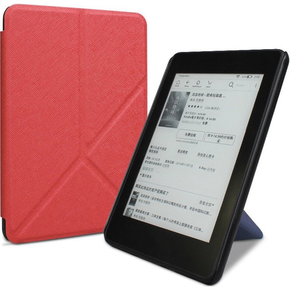 Etui do Kindle Paperwhite 5 2021, Cross Line, czerwony