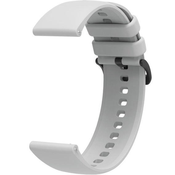 Pasek Silikonowy Uniwersalny 22mm, gładki, Szary